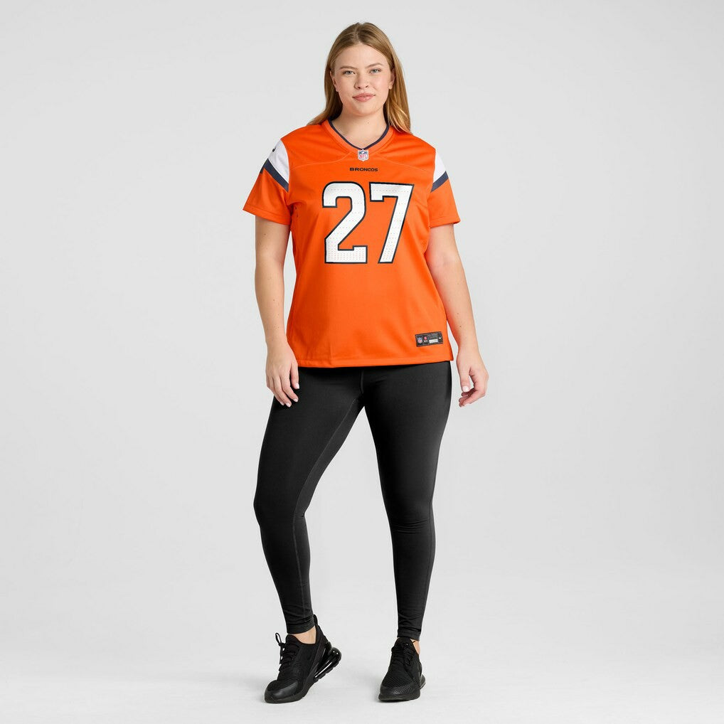 Nike J.K. Dobbins Denver Broncos Women's Team Game Jersey Orange