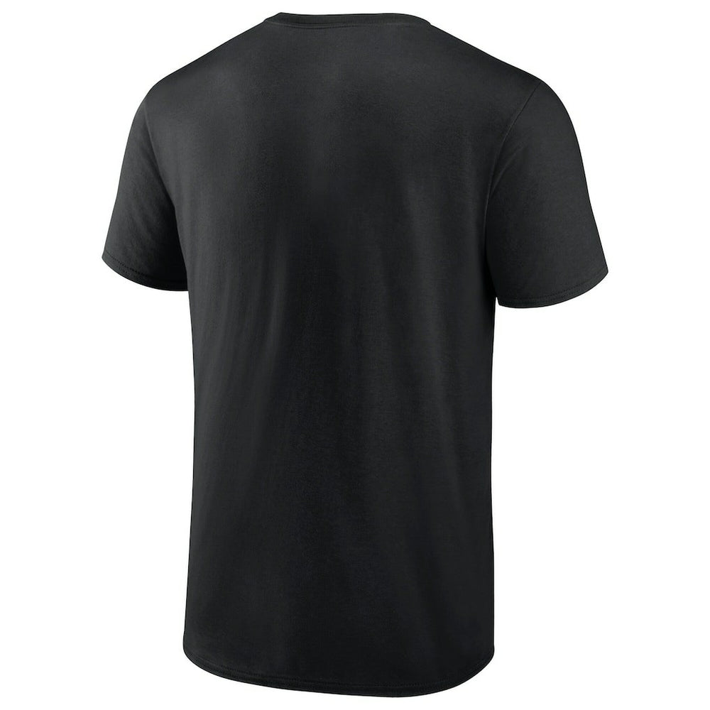 Detroit Pistons Color Block Slant Quick Strike T-Shirt Black