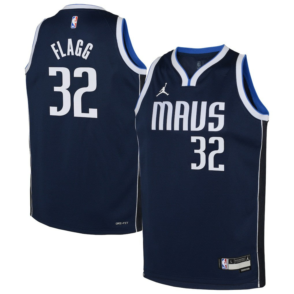 Cooper Flagg Dallas Mavericks Jordan Brand Youth Swingman Jersey Statement Editi- Navy