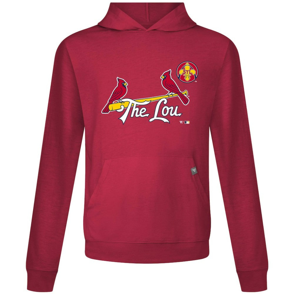 St. Louis Cardinals Levelwear City Connect Relay Core Logo Pullover Hoodie - Red - MLB on Sale