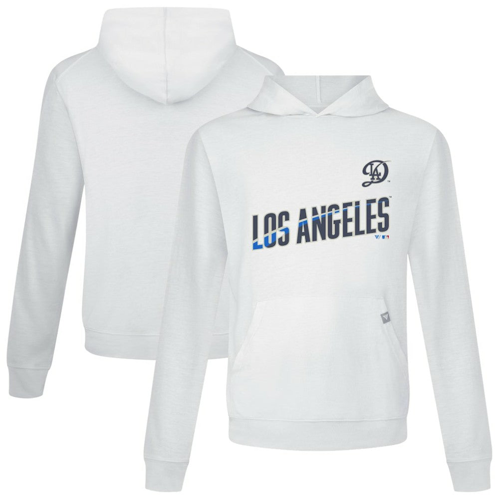 Los Angeles Dodgers Levelwear City Connect Relay Core Logo Pullover Hoodie - White - MLB Discount