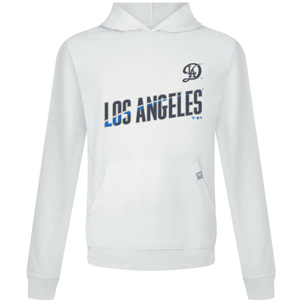 Los Angeles Dodgers Levelwear City Connect Relay Core Logo Pullover Hoodie - White - MLB Discount