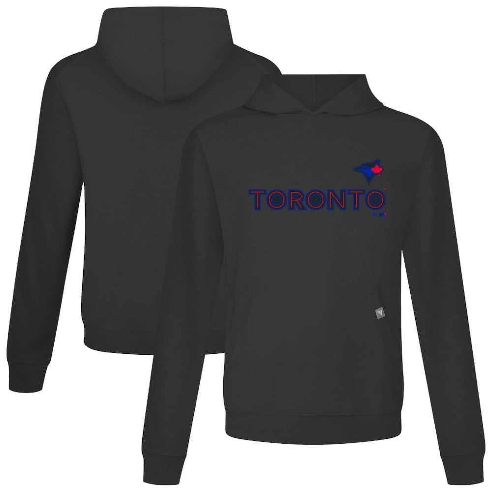 Toronto Blue Jays Levelwear City Connect Relay Core Logo Pullover Hoodie - Black - MLB on Sale