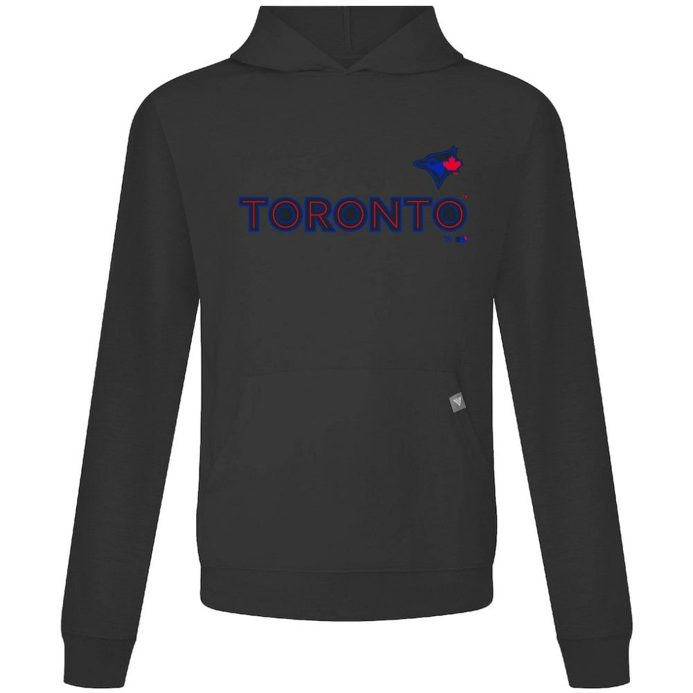 Toronto Blue Jays Levelwear City Connect Relay Core Logo Pullover Hoodie - Black - MLB on Sale