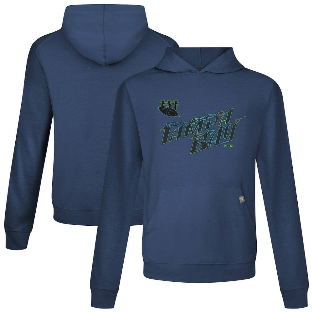 Tampa Bay Rays Levelwear City Connect Relay Core Logo Pullover Hoodie - Navy - MLB Lifestyle