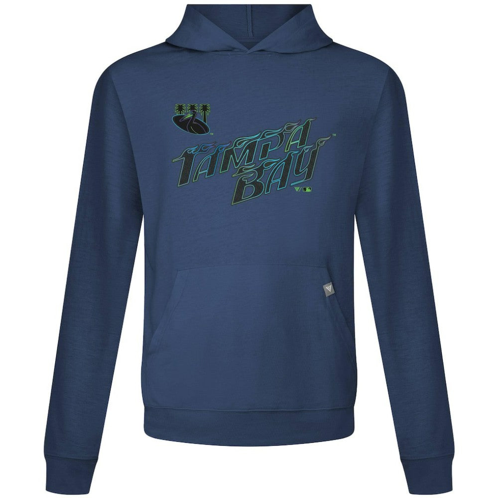 Tampa Bay Rays Levelwear City Connect Relay Core Logo Pullover Hoodie - Navy - MLB Lifestyle