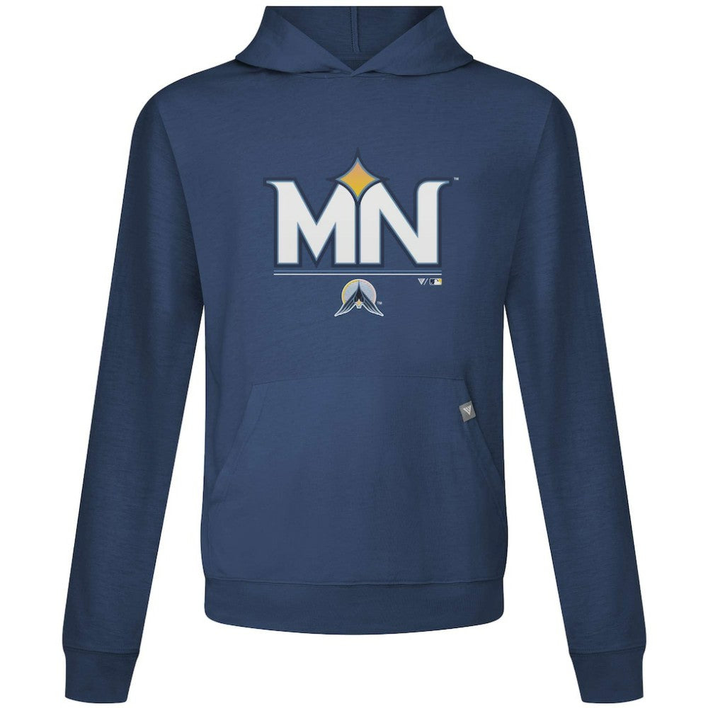 Minnesota Twins Levelwear City Connect Relay Core Logo Pullover Hoodie - Navy - MLB on Sale