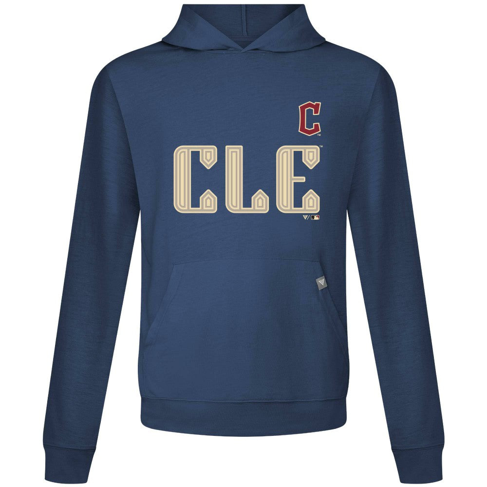 Cleveland Guardians Levelwear City Connect Relay Core Logo Pullover Hoodie - Navy - MLB Lifestyle