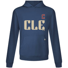 Cleveland Guardians Levelwear City Connect Relay Core Logo Pullover Hoodie - Navy - MLB Lifestyle