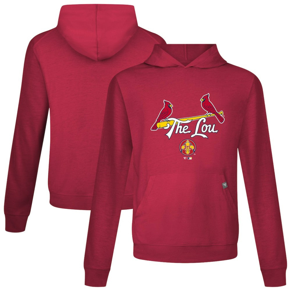 St. Louis Cardinals Levelwear City Connect Relay Back Splash Pullover Hoodie - Red - MLB Online