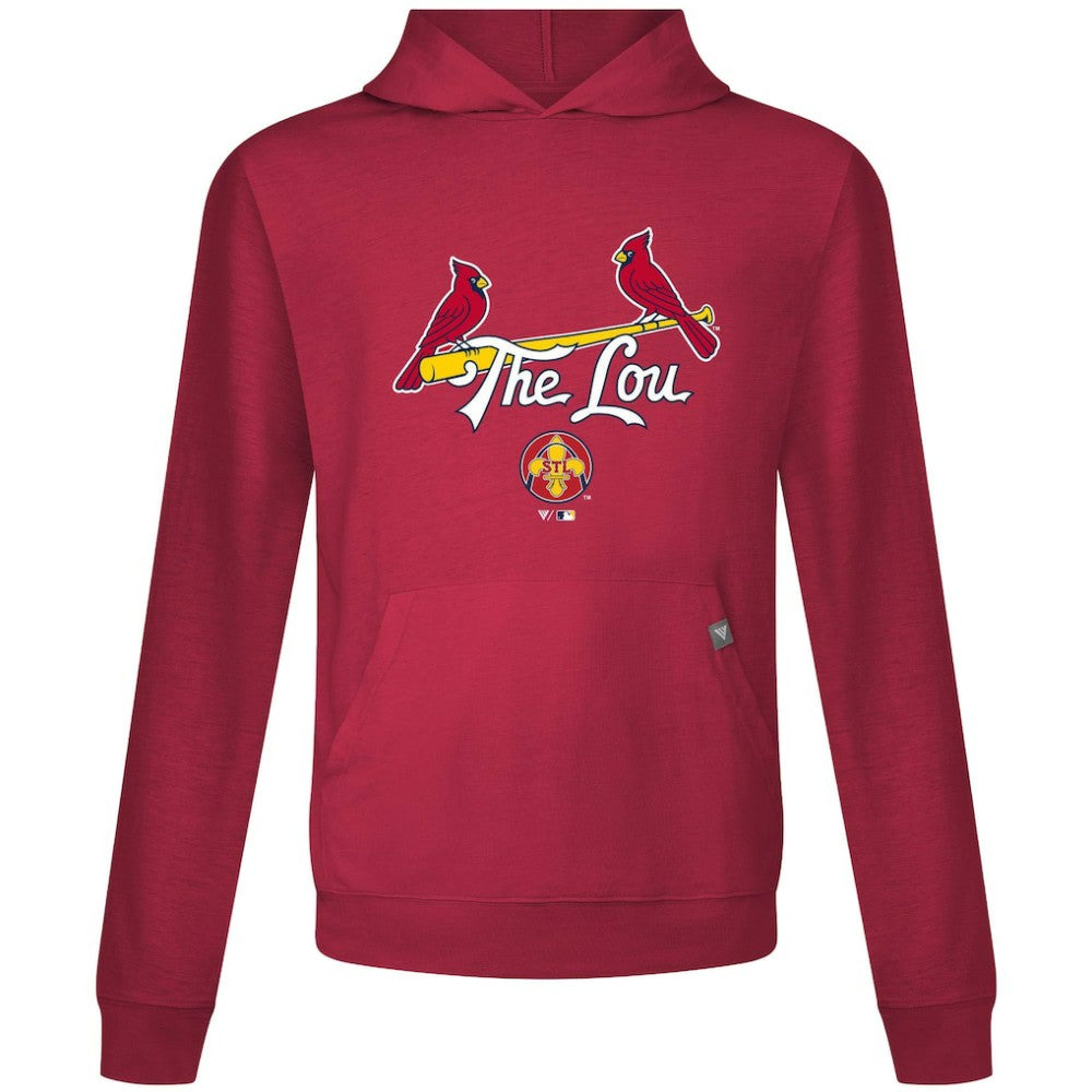 St. Louis Cardinals Levelwear City Connect Relay Back Splash Pullover Hoodie - Red - MLB Online