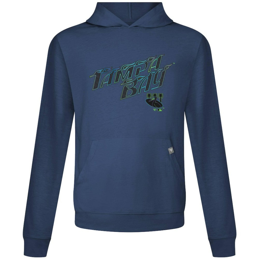 Tampa Bay Rays Levelwear City Connect Relay Back Splash Pullover Hoodie - Navy - MLB on Sale