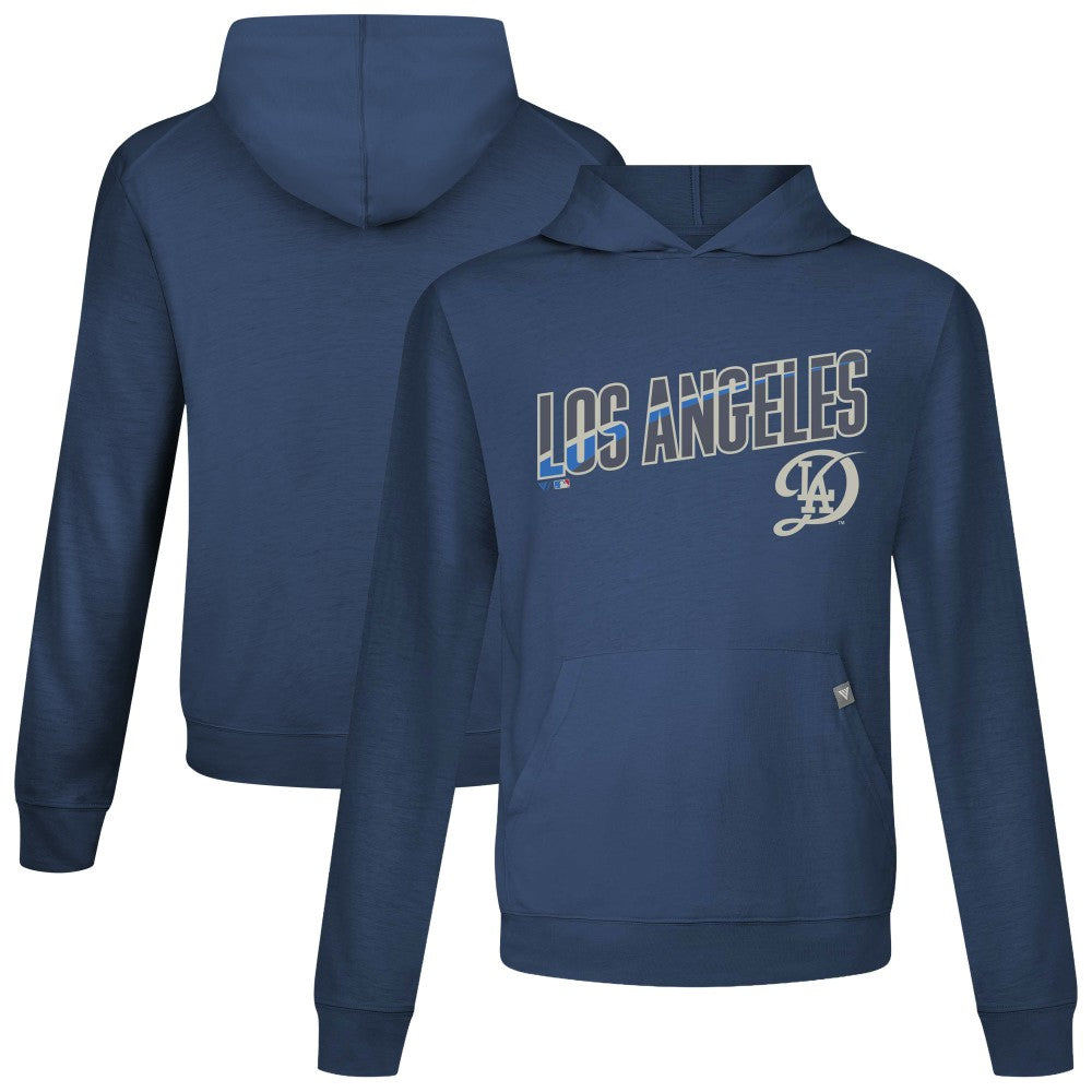 Los Angeles Dodgers Levelwear City Connect Relay Back Splash Pullover Hoodie - Navy - MLB Lifestyle