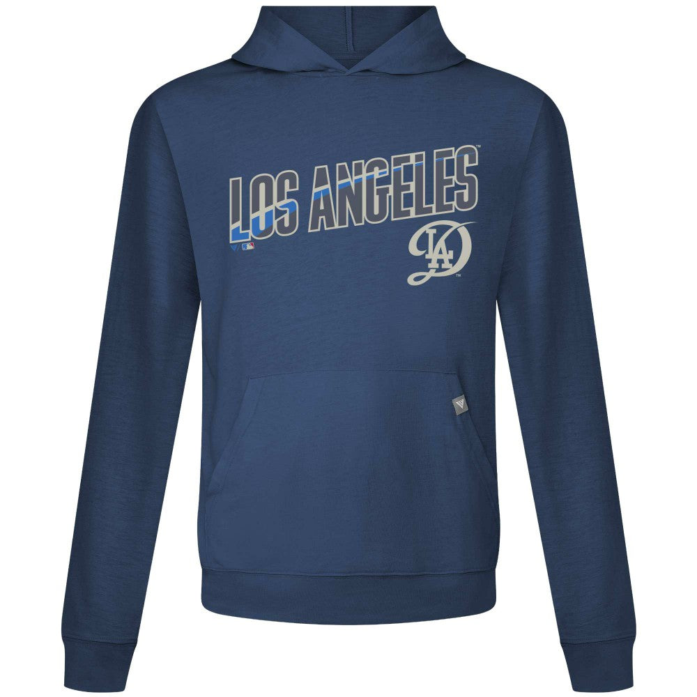 Los Angeles Dodgers Levelwear City Connect Relay Back Splash Pullover Hoodie - Navy - MLB Lifestyle