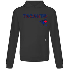 Toronto Blue Jays Levelwear City Connect Relay Back Splash Pullover Hoodie - Black - MLB on Sale