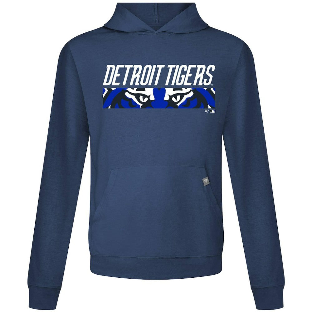 Detroit Tigers Levelwear City Connect Relay Back Splash Pullover Hoodie - Navy - MLB on Sale