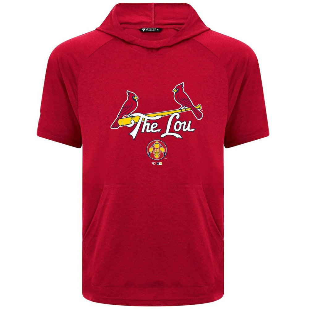 St. Louis Cardinals Levelwear City Connect Phase Back Plash Hoodie T-Shirt - Red - MLB Online