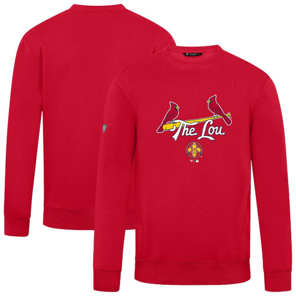 St. Louis Cardinals Levelwear City Connect Zane Back Splash Sweatshirt - Red - MLB Online