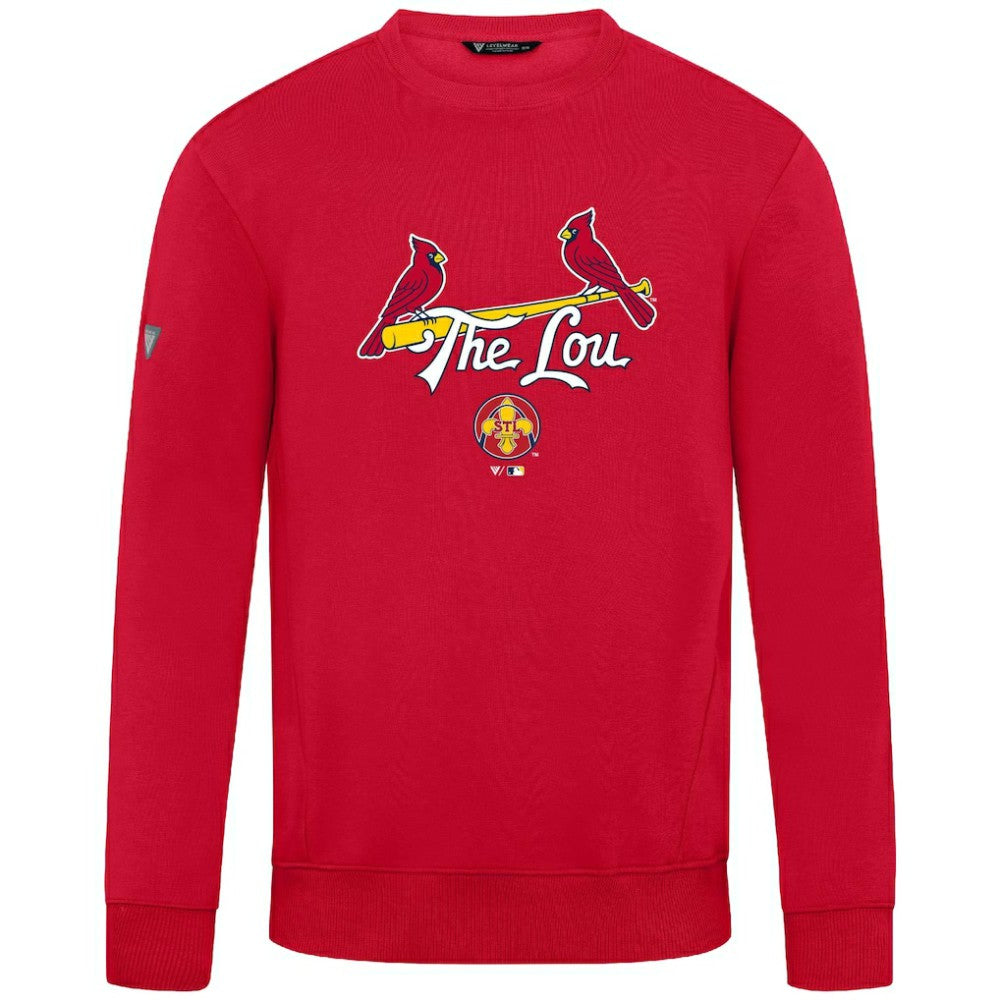 St. Louis Cardinals Levelwear City Connect Zane Back Splash Sweatshirt - Red - MLB Online