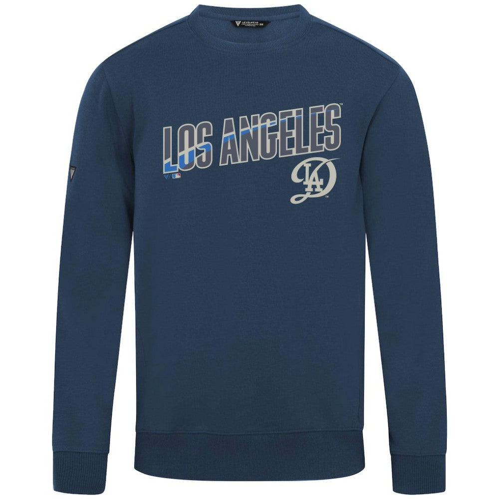 Los Angeles Dodgers Levelwear City Connect Zane Back Splash Sweatshirt - Navy - MLB Discount