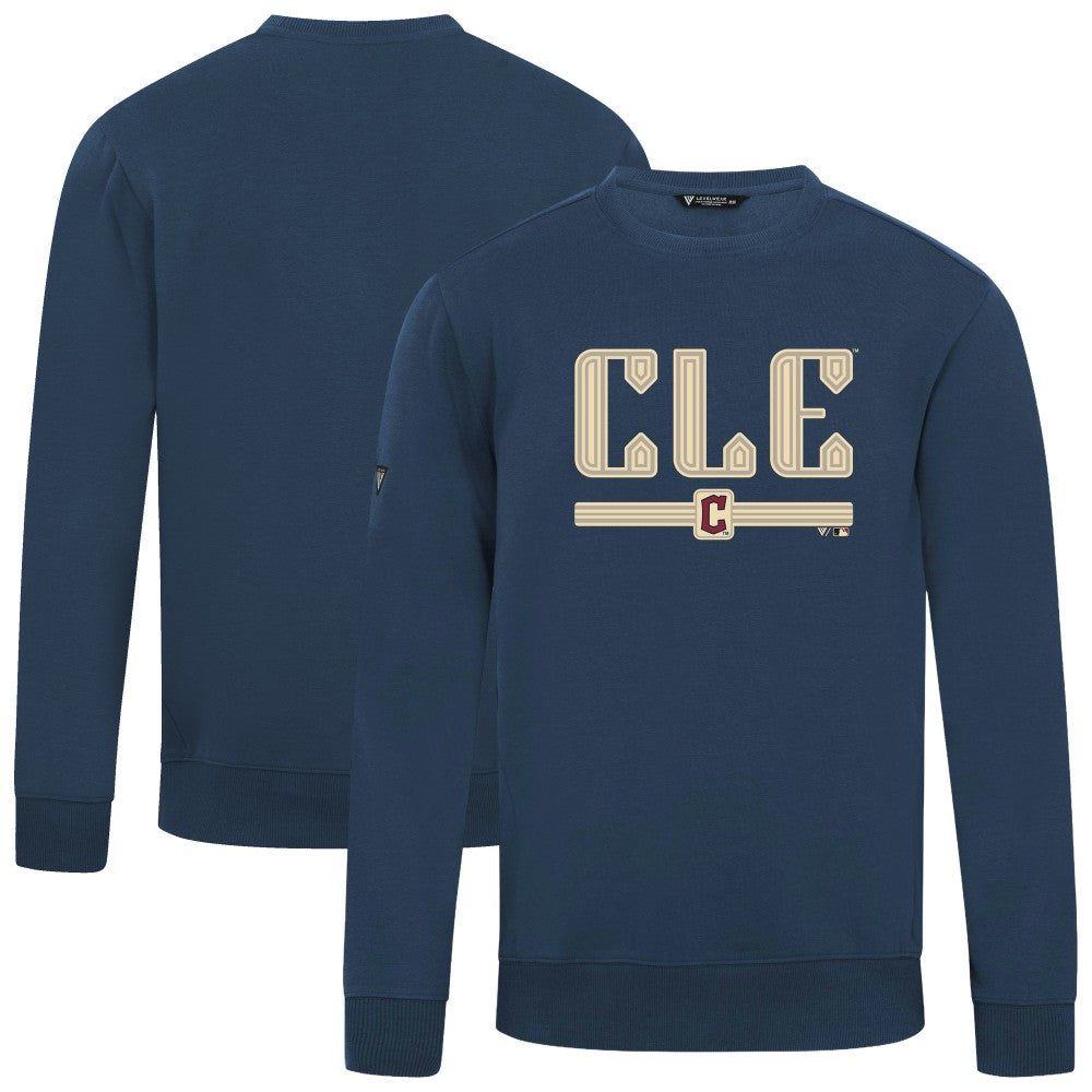 Cleveland Guardians Levelwear City Connect Zane Back Splash Sweatshirt - Navy - MLB Online