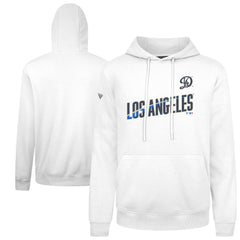 Los Angeles Dodgers Levelwear City Connect Podium Core Logo Pullover Hoodie - White - MLB Online