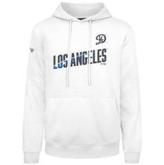 Los Angeles Dodgers Levelwear City Connect Podium Core Logo Pullover Hoodie - White - MLB Online