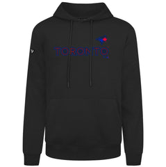 Toronto Blue Jays Levelwear City Connect Podium Core Logo Pullover Hoodie - Black - MLB Discount