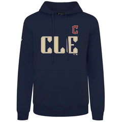 Cleveland Guardians Levelwear City Connect Podium Core Logo Pullover Hoodie - Navy - MLB Online