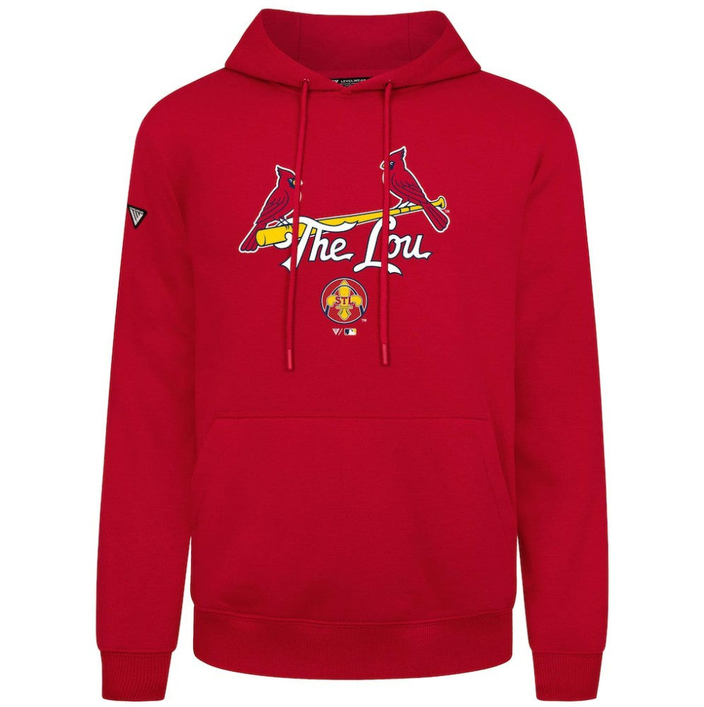 St. Louis Cardinals Levelwear City Connect Podium Back Splash Pullover Hoodie - Red - MLB Sale