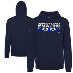 Detroit Tigers Levelwear City Connect Podium Back Splash Pullover Hoodie - Navy - MLB Lifestyle