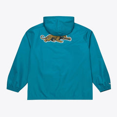 Mitchell & Ness Jacksonville Jaguars Coaches Full-Snap Hooded Windbreaker Jacket Teal