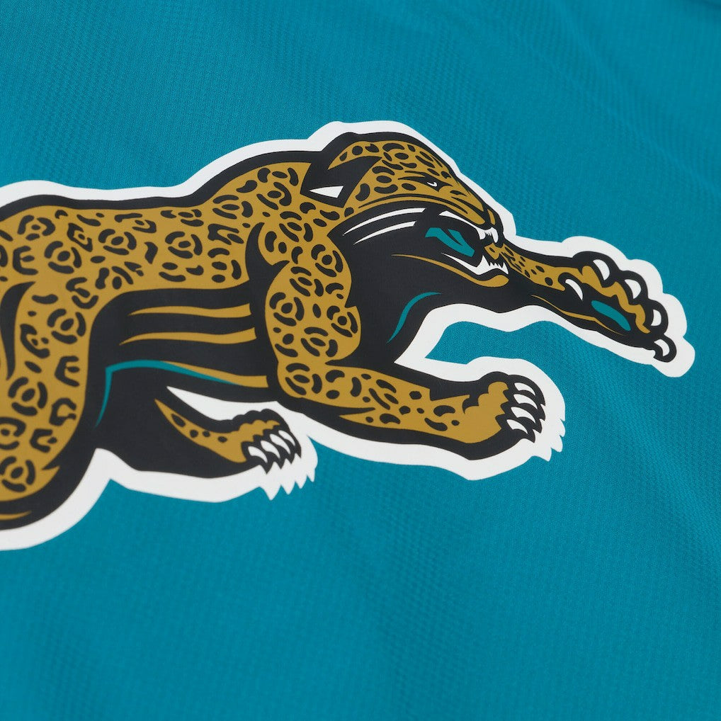 Mitchell & Ness Jacksonville Jaguars Coaches Full-Snap Hooded Windbreaker Jacket Teal