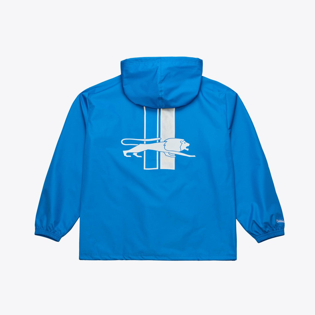 Mitchell & Ness Detroit Lions Coaches Full-Snap Hooded Windbreaker Jacket Blue