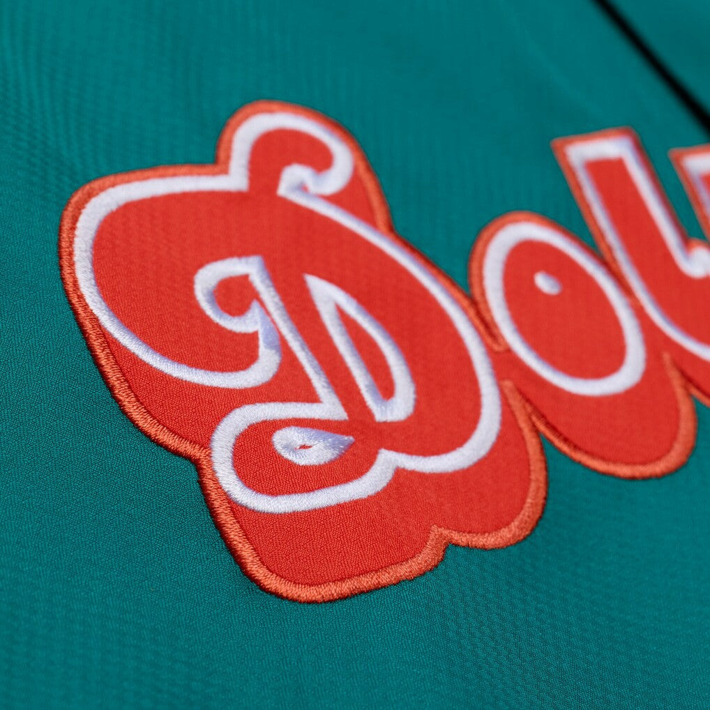 Mitchell & Ness Miami Dolphins Coaches Full-Snap Hooded Windbreaker Jacket Aqua