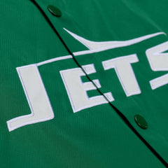 Mitchell & Ness New York Jets Coaches Full-Snap Hooded Windbreaker Jacket Green