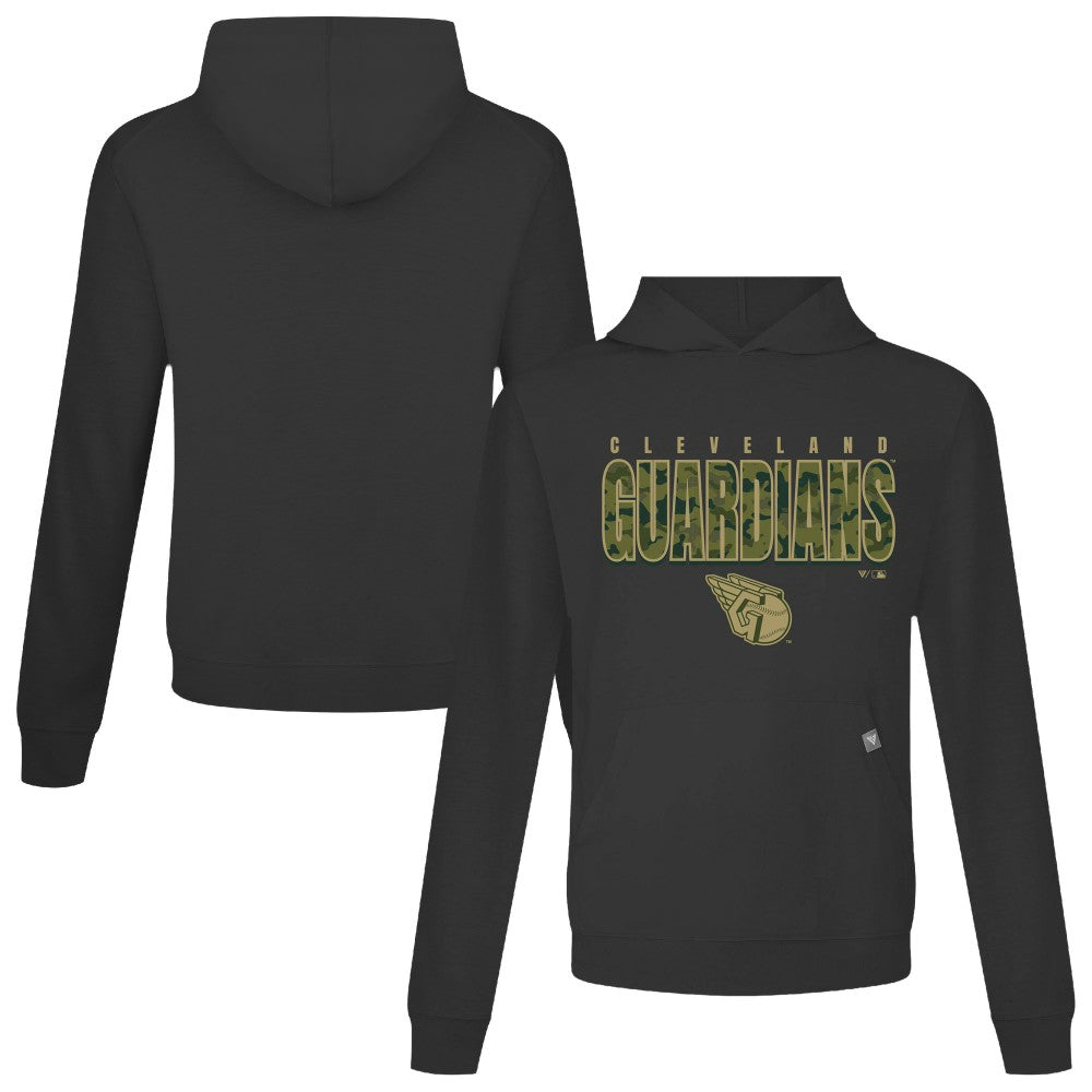 Cleveland Guardians Levelwear Relay Protect Pullover Hoodie - Black - MLB on Sale