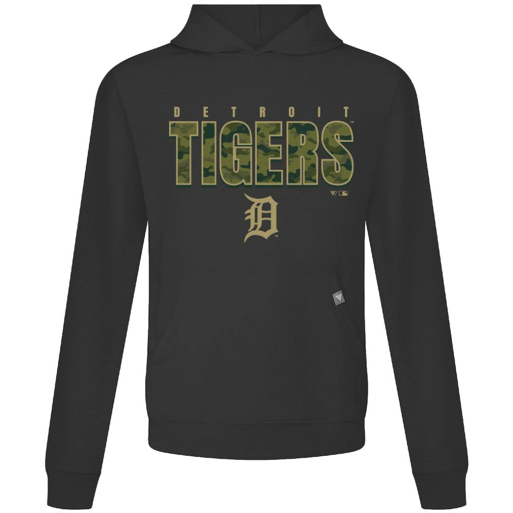 Detroit Tigers Levelwear Relay Protect Pullover Hoodie - Black - MLB Sale