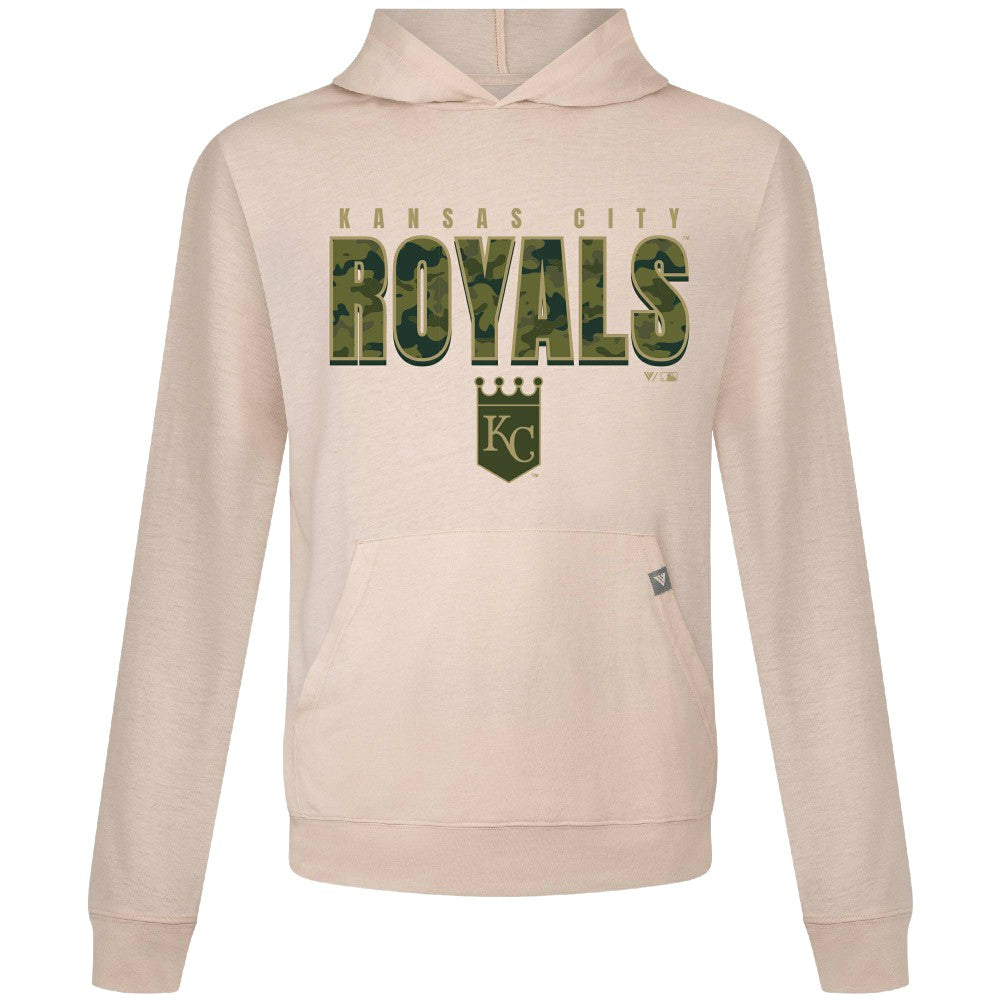 Kansas City Royals Levelwear Relay Protect Pullover Hoodie - Khaki - MLB Sale