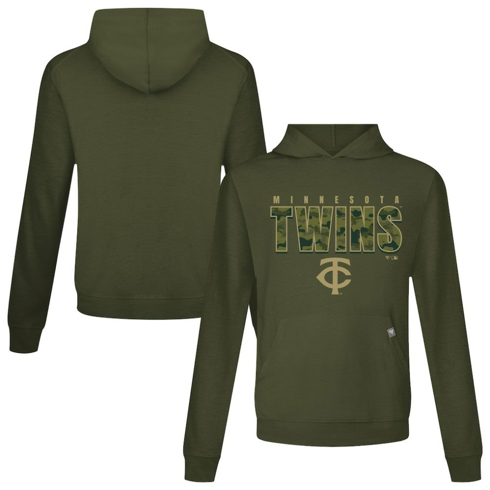 Minnesota Twins Levelwear Relay Protect Pullover Hoodie - Green - MLB Lifestyle