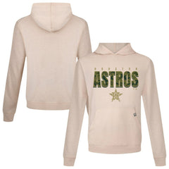 Houston Astros Levelwear Relay Protect Pullover Hoodie - Khaki - MLB Lifestyle