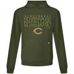 Cincinnati Reds Levelwear Relay Protect Pullover Hoodie - Green - MLB on Sale