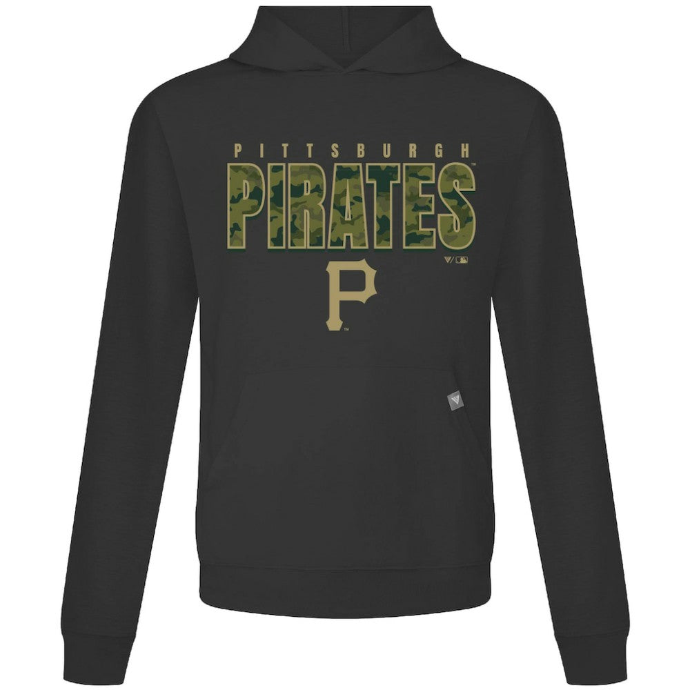 Pittsburgh Pirates Levelwear Relay Protect Pullover Hoodie - Black - MLB Discount