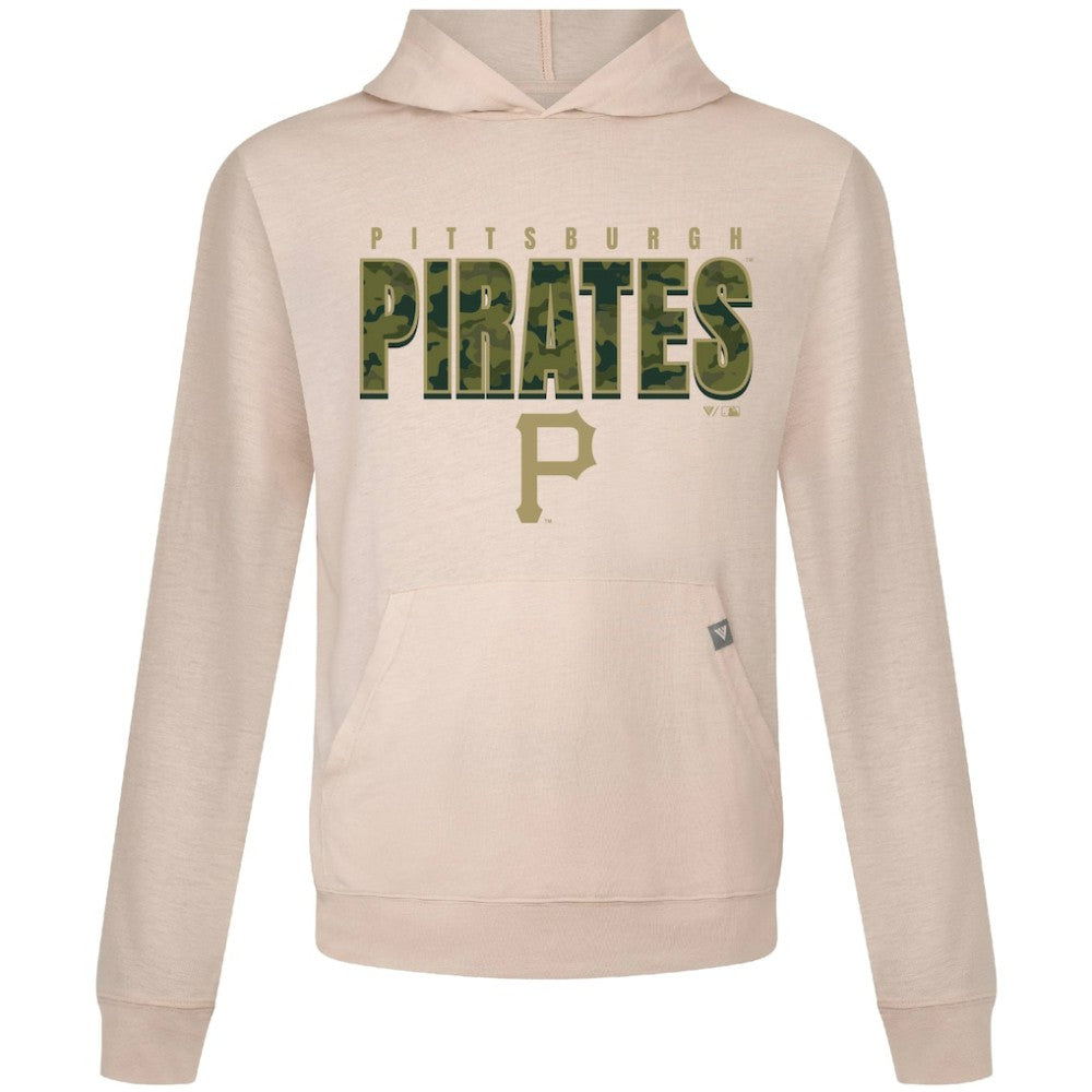 Pittsburgh Pirates Levelwear Relay Protect Pullover Hoodie - Khaki - MLB Discount
