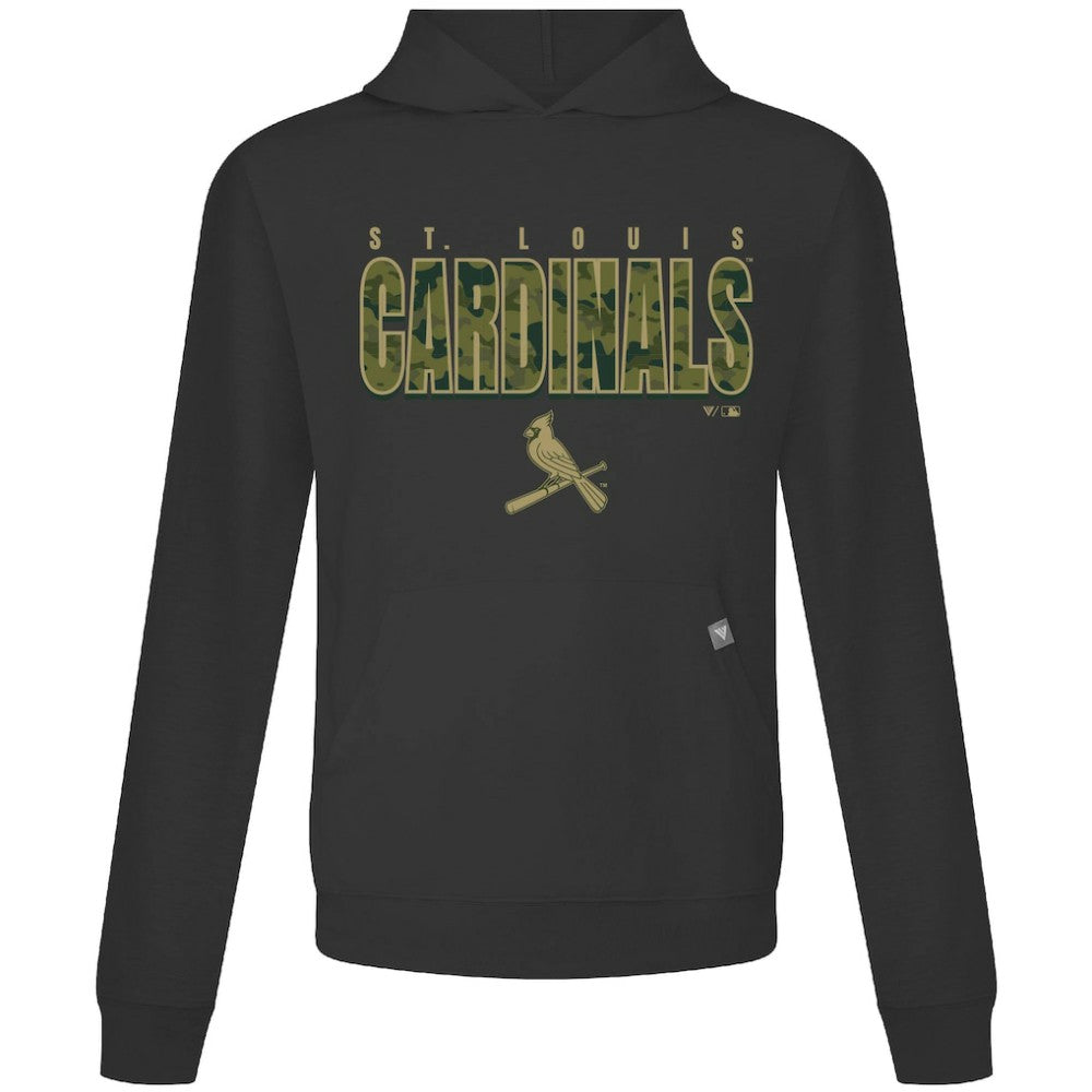 St. Louis Cardinals Levelwear Relay Protect Pullover Hoodie - Black - MLB Discount