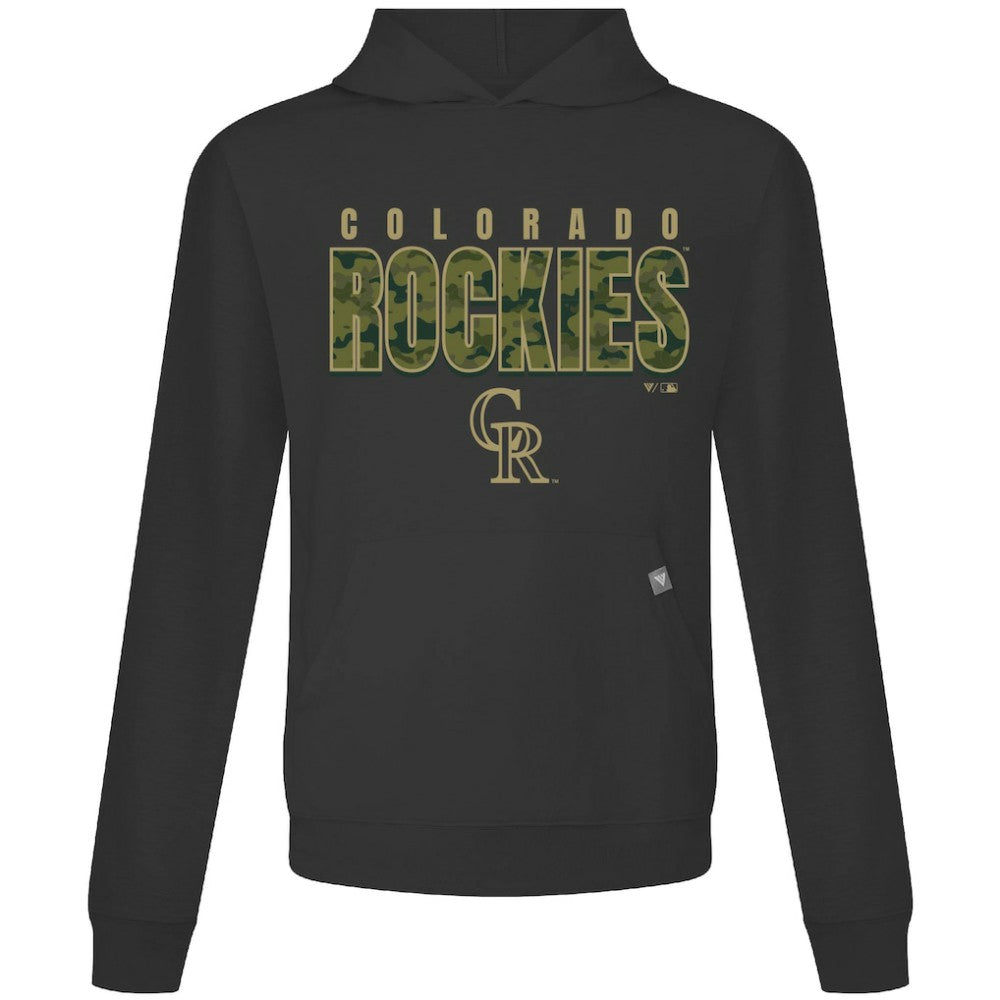 Colorado Rockies Levelwear Relay Protect Pullover Hoodie - Black - MLB on Sale