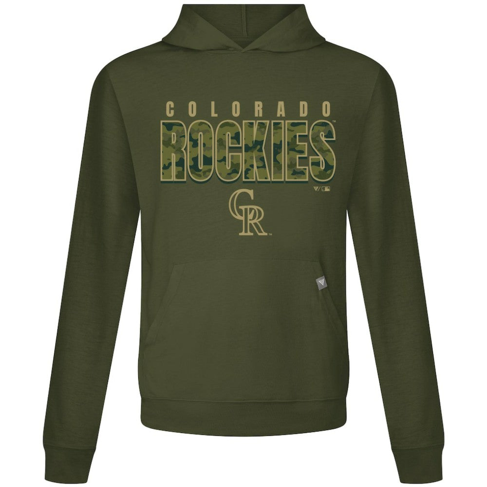 Colorado Rockies Levelwear Relay Protect Pullover Hoodie - Green - MLB Lifestyle