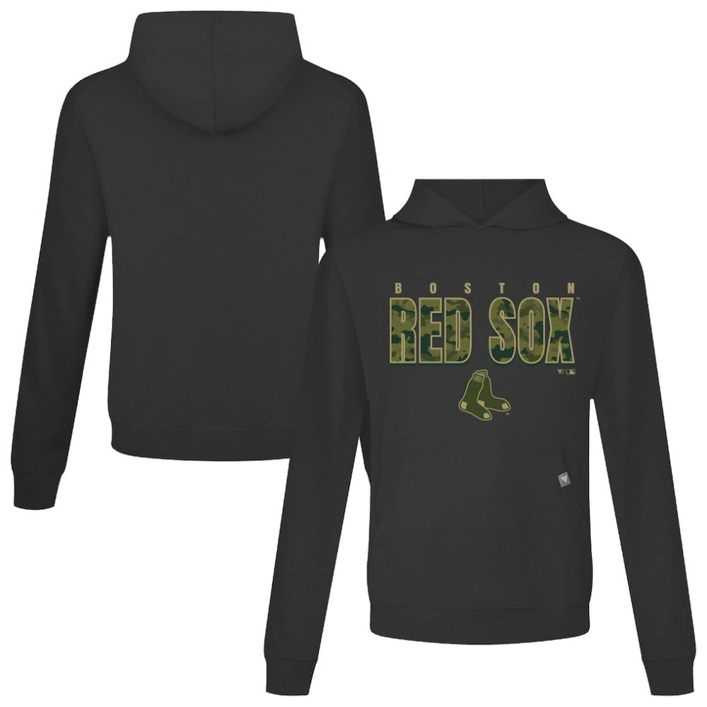 Boston Red Sox Levelwear Relay Protect Pullover Hoodie - Black - MLB Sale