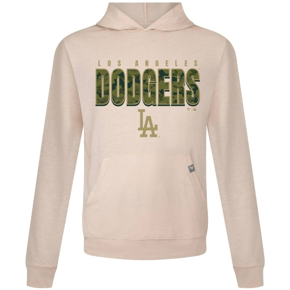Los Angeles Dodgers Levelwear Relay Protect Pullover Hoodie - Khaki - MLB Lifestyle