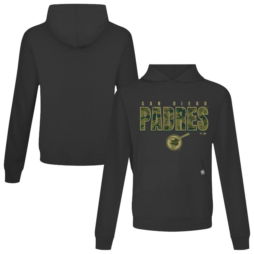 San Diego Padres Levelwear Relay Protect Pullover Hoodie - Black - MLB Online